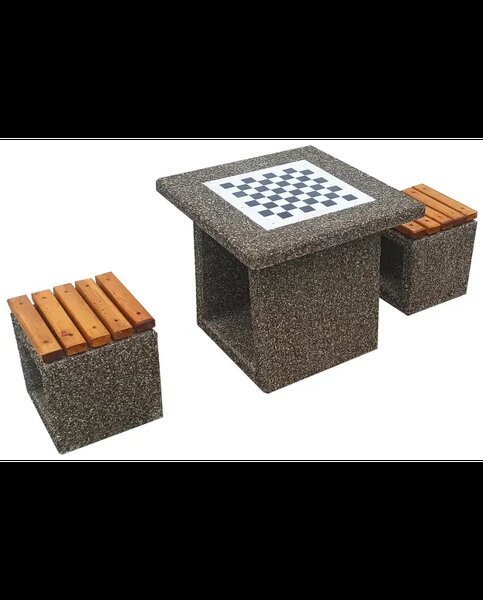 Set mese cu banci sau scaune din beton/ marmura