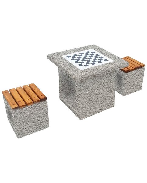 Set mese cu banci sau scaune din beton/ marmura